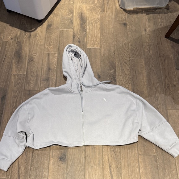 Oner Active Tops - Oner Active Gray Cropped Hoodie